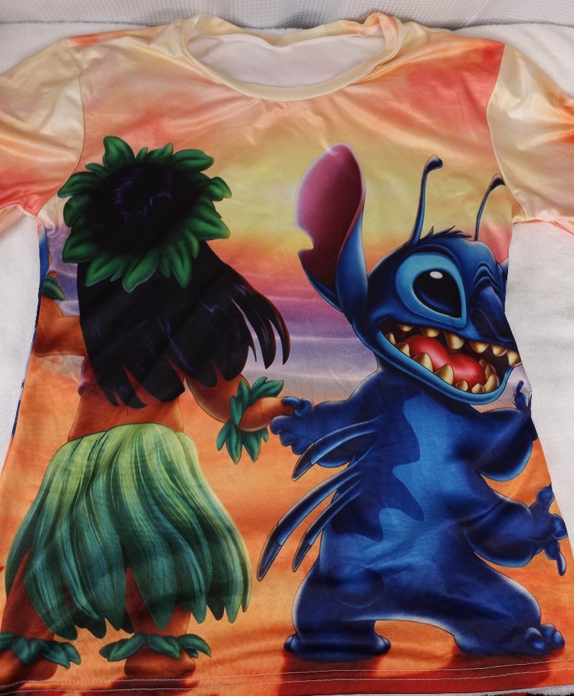 Vtg Disney Lilo and Stitch  double sided graphic t